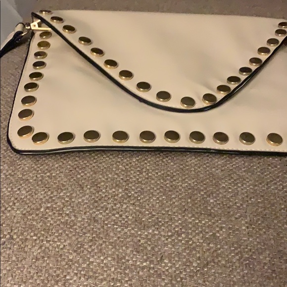 Soft Leather Designer Clutch with studs - Picture 8 of 8
